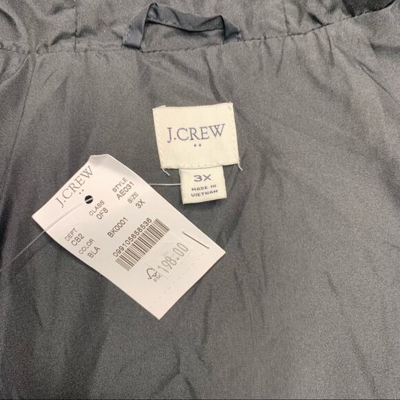 NEW J.Crew Factory Puffer Jacket in Black - Picture 6 of 9